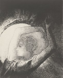 En kvinne kledd av solen, 1899 (trykk) av Odilon Redon