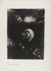 And All Manner of Frightful Creatures Arise, plate 8 av 10 av Odilon Redon