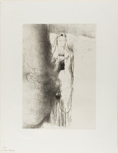 Og engelen tok røkelseskaret, plate 4 av 12 av Odilon Redon