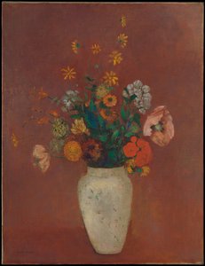 Bukett i en kinesisk vase av Odilon Redon