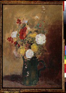 Buketter med blomster Maleri av Odilon Redon (1840-1916) Bordeaux fra 1800-tallet, Musee des Beaux Arts av Odilon Redon