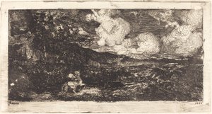 Cavalier Galopant (galopperende rytter) av Odilon Redon