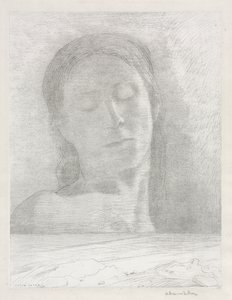 Lukkede øyne av Odilon Redon