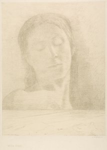 Lukkede øyne av Odilon Redon