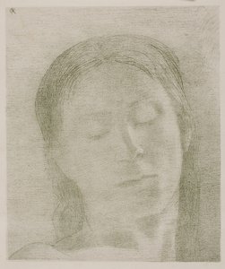 Lukkede øyne av Odilon Redon