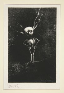 Dans le d?dale des branches la bl?me figure apparaissait (In the Maze of Branches the Pale Figure Appeared), fra serien Le jur? (Jurymedlemmet) av Odilon Redon