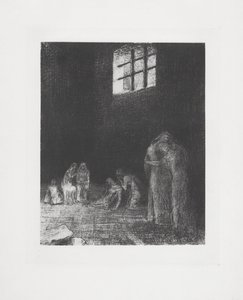 I skyggene av mennesker som gråter og ber... av Odilon Redon