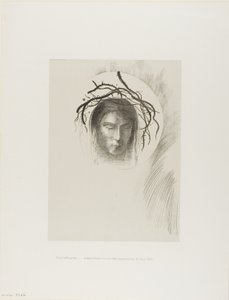 Dagen viser seg endelig,...og i selve solskiven skinner Jesu Kristi ansikt, plate 24 av 24 av Odilon Redon