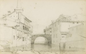 Tegning fra et album med tittelen "The Baskerland", 1862-63 av Odilon Redon