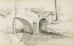 Tegning fra et album med tittelen "The Baskerland", 1862-63 av Odilon Redon