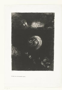 Og alle slags fæle beist dukket opp Et toutes sortes de bêtes effroyables surgissent (tittel på objekt) Tentation de Saint-Antoine (1) (serietittel) Temptation of Saint Anthony (serietittel) av Odilon Redon