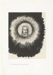 En in de schijf van de zon scheen het gelaat van Christus ...et dans le disque même du soleil, rayonne la face de Jésus-Christ (title on object) Tentation de Saint-Antoine (1) (series title) Verzoeking van de heilige Antonius (series title)   1366924   no  av Odilon Redon