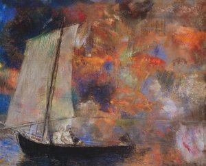 Blomsterskyer av Odilon Redon
