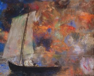 Flower Clouds, ca. 1903 (pastell på papir) av Odilon Redon
