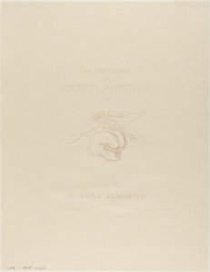 Frontispice/tittelplate for Tentation de St. Antoine av Odilon Redon
