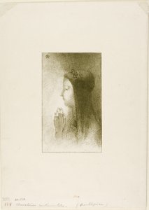 Frontispice for Chevaleries Sentimentales av Ferdinand Hérold, 1893 av Odilon Redon