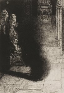 Frontispice for Les Flambeaux noirs av Emile Verhaeren av Odilon Redon