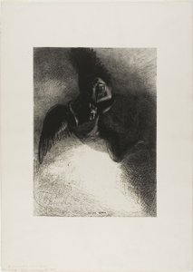 Frontispice til A Gustave Flaubert (Til Gustave Flaubert) av Odilon Redon