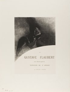 Frontispice til A Gustave Flaubert (Til Gustave Flaubert) av Odilon Redon