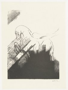 bevinget hest Cheval aile av Odilon Redon