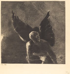 Ære og pris til deg, satan, på himmelens høyder hvor du regjerte, og i helvetes dyp, hvor du er beseiret, drømmer du i stillhet! (Ære og pris til deg, Satan, i himmelens høyder, hvor du hersket, og i helvetes dyp, hvor, vanqu av Odilon Redon