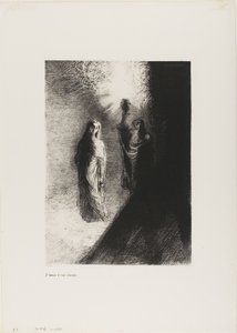 Han løfter bronseurnen, plate 4 av 10 av Odilon Redon