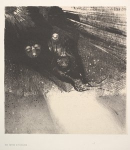 Heslige larver, 1896. av Odilon Redon