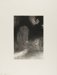Jeg har noen ganger sett på himmelen det som virket som former for ånder, plate 21 av 24 av Odilon Redon