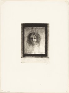 Det var et slør, et avtrykk, plate 1 av 6 av Odilon Redon