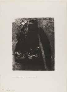 Det er djevelen, som bærer de syv dødssyndene under sine to vinger, plate 2 fra The Temptation of Saint Anthony (1. serie) av Odilon Redon