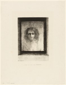 Det var et slør, et avtrykk, plate 1 av 6 av Odilon Redon