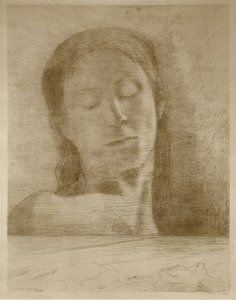 Øyne lukket av Odilon Redon