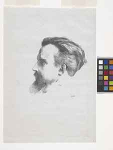Maurice Denis (litografi på kinesisk volant papir) av Odilon Redon