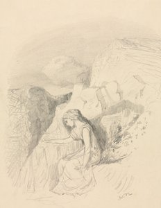 Melankoli, ca. 1868. av Odilon Redon