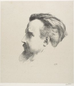 Portrett av maleren Maurice Denis av Odilon Redon