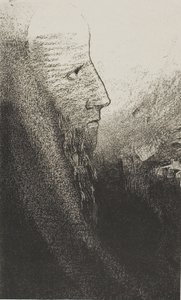 Saint Anthony: "Hjelp meg, o min Gud!", plate 2 av 24 av Odilon Redon