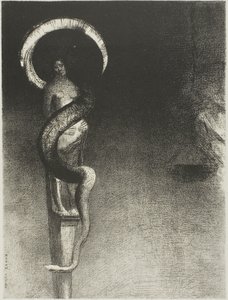 Slange-Halo av Odilon Redon