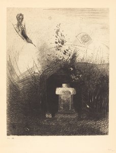Hvis på en nær mørk natt en god kristen, av nestekjærlighet, bak en gammel ruin, begraver din buede kropp av Odilon Redon