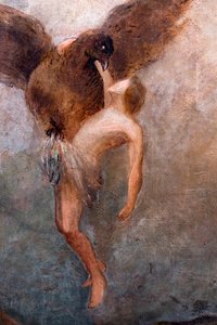Bortføringen av Ganymedes, detalj, ca. 1910 (olje på lerret) av Odilon Redon