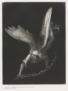 The Apocalypse of Saint John: Og jeg så i høyre hånd av ham som lørdag..., 1899. av Odilon Redon