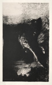 The Chimera with Green Eyes Turns, Bays av Odilon Redon