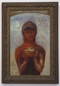 The Cup of Mystery, eller Sibyl, ca. 1890 av Odilon Redon