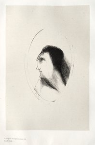 The Haunted House: The Width and Flatness of the [the] Frontal [Bone], 1896. av Odilon Redon