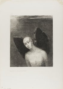 Den tapte engelen åpnet deretter Black Wings, fra Night av Odilon Redon