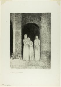 Prestinnene ventet, fra natt av Odilon Redon