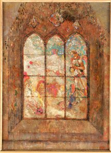 Glassmaleriet av Odilon Redon