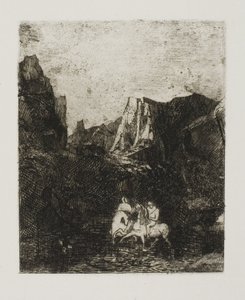 De to små ryttere av Odilon Redon