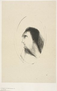 Bredden og flatheten til [den] frontale [benet], plate 6 av 6 av Odilon Redon