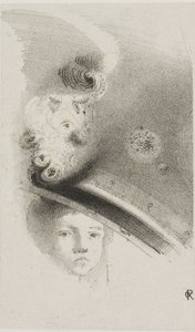 Prøvelitografi uten tittel av Odilon Redon