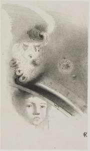 Prøvelitografi uten tittel av Odilon Redon